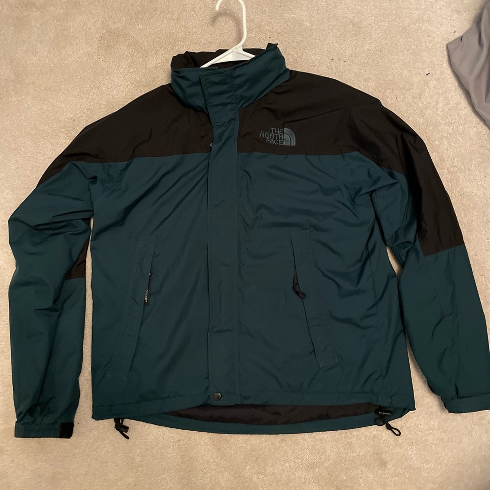 Vintage North Face Jacket Black/Green Medium GREAT CONDITION